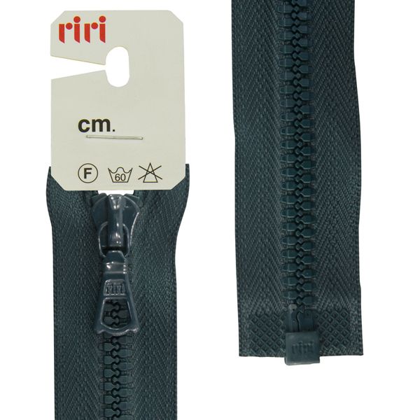 Молния трактор RIRI Т6 (6 мм) 1 зам., разъем., 50 см, цв.2723, т.зеленый, 1 шт