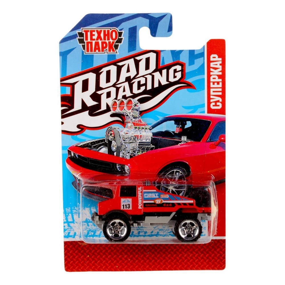 Модель ин. мет. "Road Racing Суперкар" 7,5см. в ассорт. блист. RR-7-29-36-R (Технопарк)