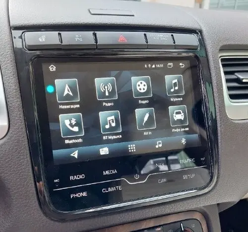 Магнитола для VW Touareg 2010-2018 (RCD550, поддержка подогревов) - RDL-TRG-L на Android 12, Быстрая, CarPlay, 4G SIM-слот