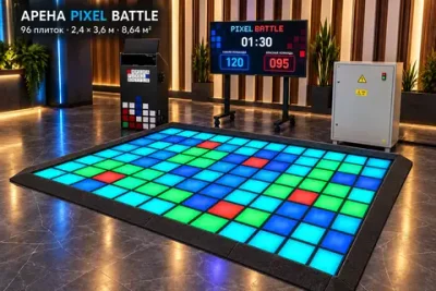 Готовая игровая арена Pixel Battle — 96 плиток, комплект «Всё включено»
