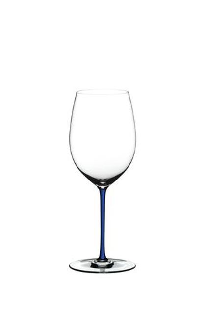 Бокал для красного вина с синей ножкой 625мл Riedel Fatto a Mano Cabernet