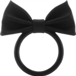 Черное эрекционное кольцо Gentlemans Ring (Цвет: черный)