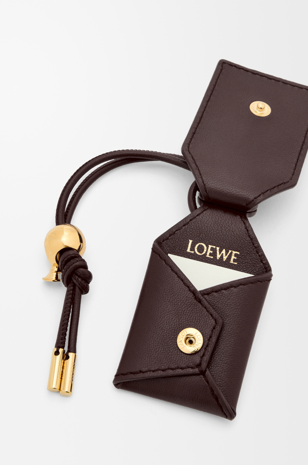 Loewe Сумка-мини Puzzle Featherlight из овечьей кожи наппа, темно-каштановый