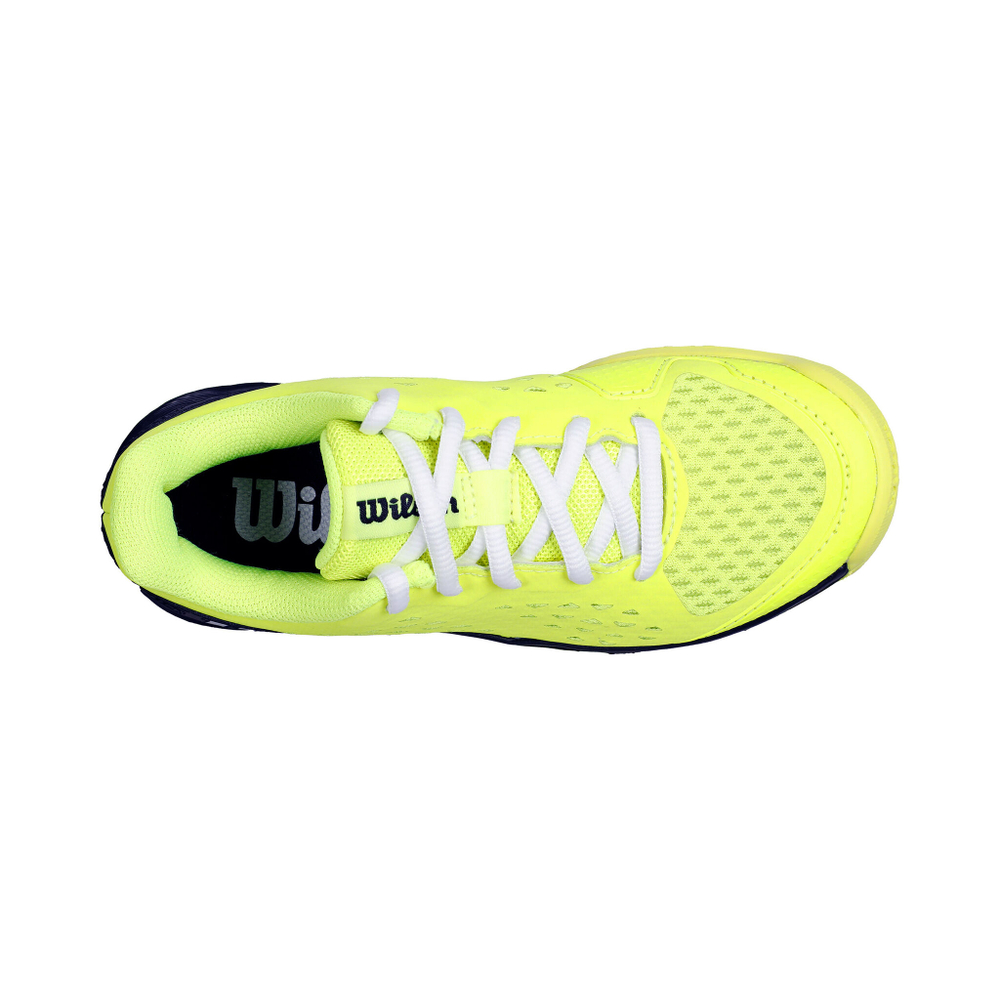 Детские теннисные кроссовки Wilson Rush Pro 4.0 All Court Shoe Kids - Neon Yellow, Black