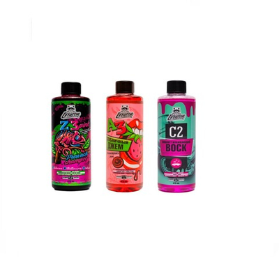 Набор для трехфазной мойки кузова Z3 Pink+A3 Клубничный джем + Воск C2