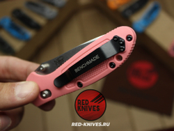 Нож Benchmade 556 Griptilian Mini - розовый нейлон, клинок стоунвош RK/Н34