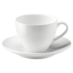 IKEA VÄRDERA  (ИКЕА ВЭРДЕРА)  -  Кофейная чашка с блюдцем - белая 20 сл