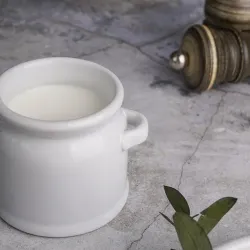 Соусник молочник 125 мл d 7 см h6 см круглый белый фарфор P.L. Proff Cuisine [6]
