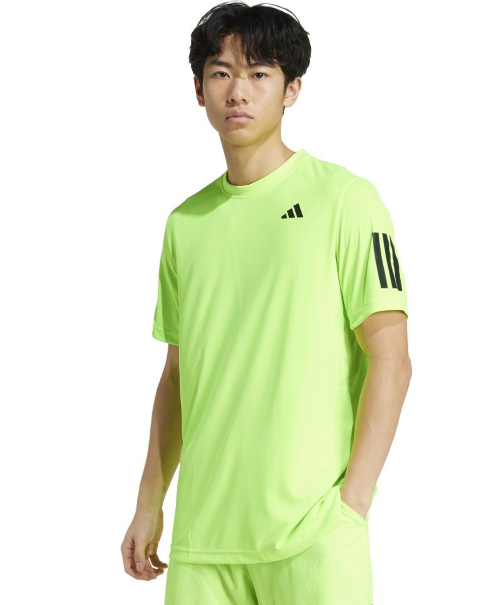 Мужская теннисная футболка Adidas Club 3-Stripes - желтый