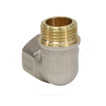 Угольник латунь никель реборда Ду 25 (1") ВР/НР 9006 ГОСТ 32585-2013 Aquasfera 9006-03