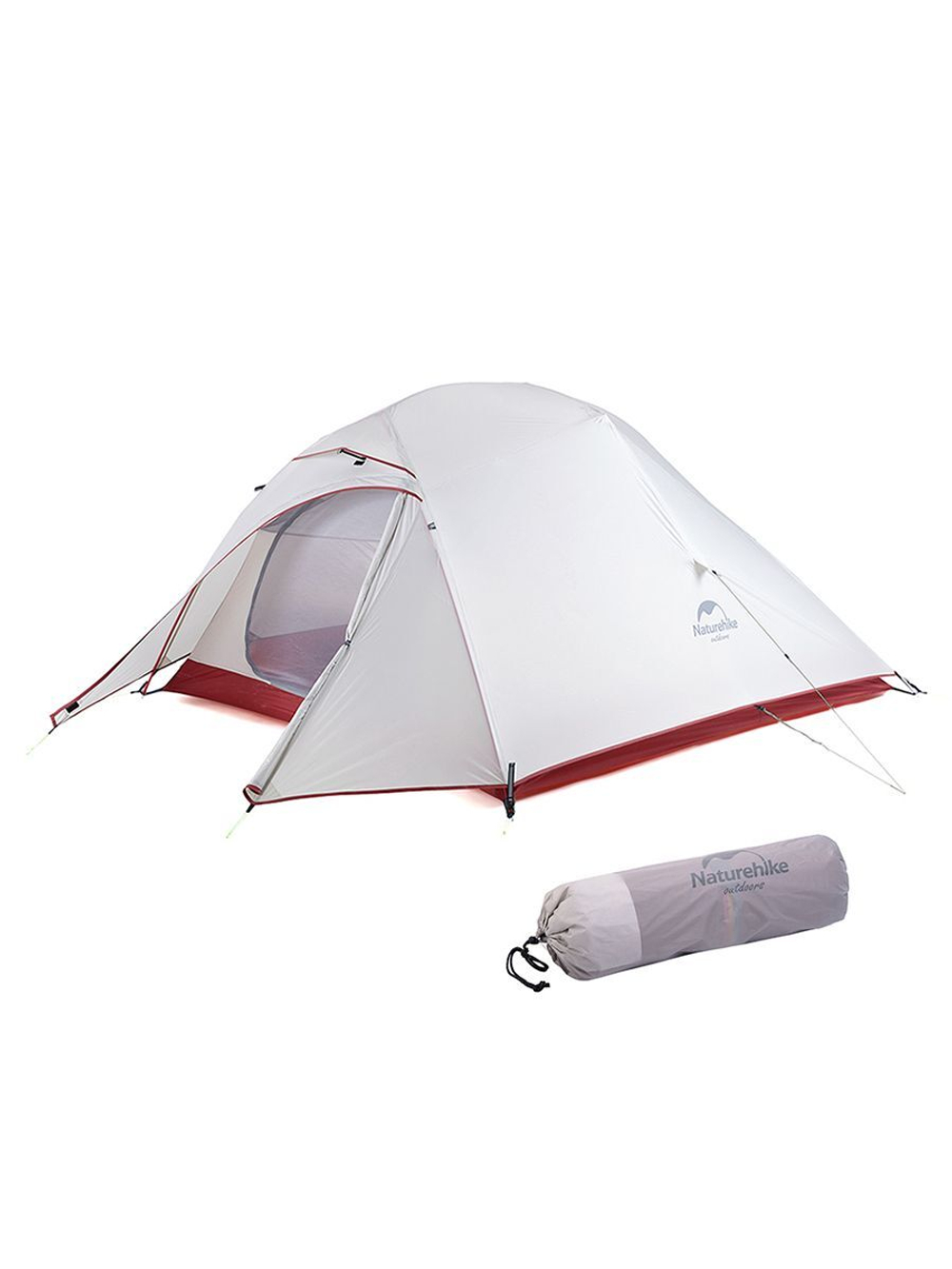Палатка туристическая Naturehike Сloud Up 1 NH18T010-T 20D одноместная сверхлегкая с ковриком, синяя, 6927595783276