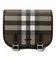 Сумка Burberry в клетку с кожаной отделкой