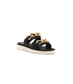 Кожаные шлепанцы scarlett Michael Kors - черный(40S2SCFA1L)