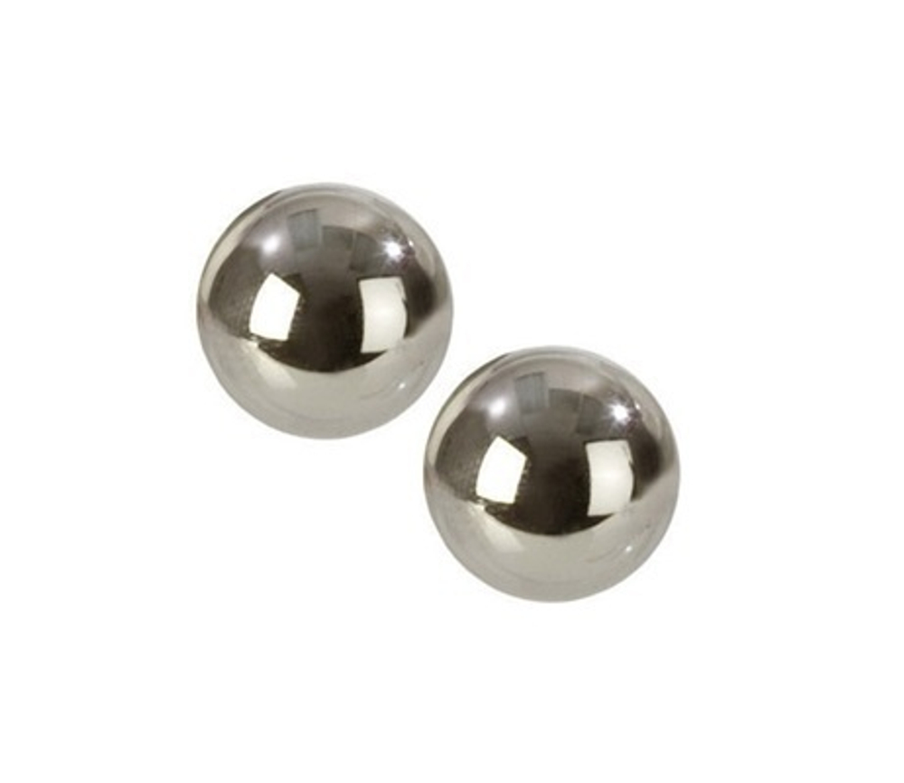 Серебристые вагинальные шарики Silver Balls In Presentation Box (Цвет: серебристый)