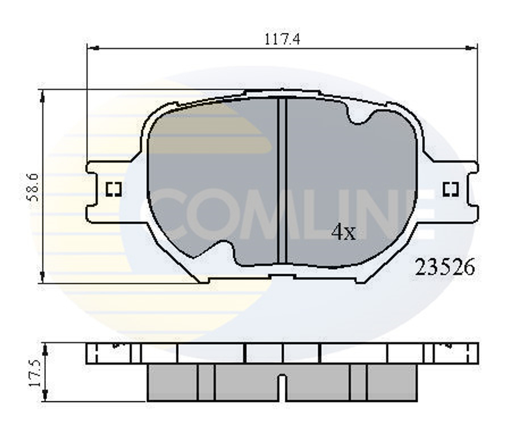 COMLINE - CBP0896-CML - Brake Pad Set, disc brake