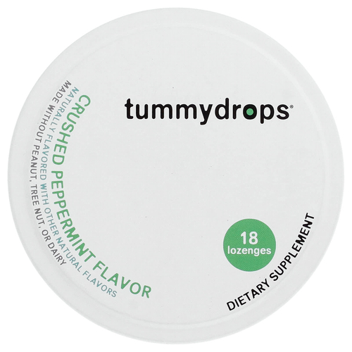 Tummydrops, измельченная перечная мята, 18 пастилок