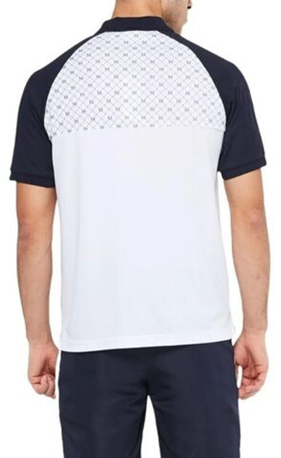 Мужское поло теннисное Sergio Tacchini Rombo Polo - white/navy
