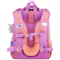 Ранец BRAUBERG SHINY, 2 отделения, с брелком, "Cheerful", 38х28х14 см, 270697