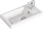 AQ URB0145DB Urban Тумба под умывальник подвесная, 435х540х250 мм, 1 универс. дверь, Дуб балт.