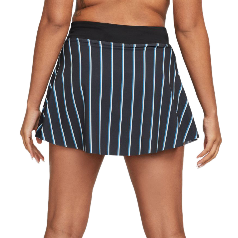 Теннисная юбка Nike Dri-Fit Club Skirt Regular Stripe Tennis Heritage W - black