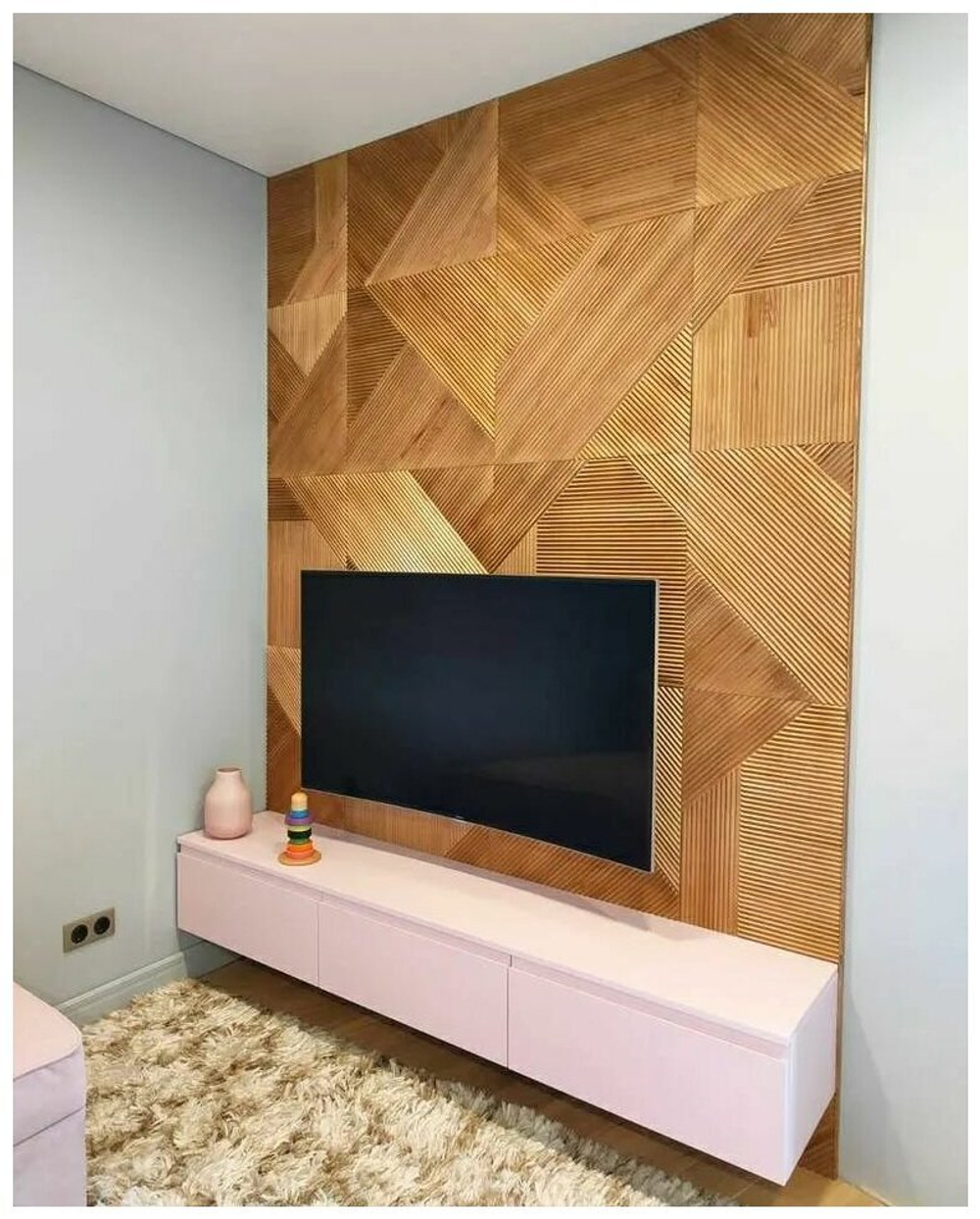 3D панели из дерева Сосны, 60х60 см