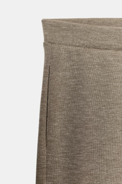 ZARA БРЮКИ ИЗ МЯГКОЙ ТКАНИ, ЗЕЛЕНЫЙ МЕЛАНЖ