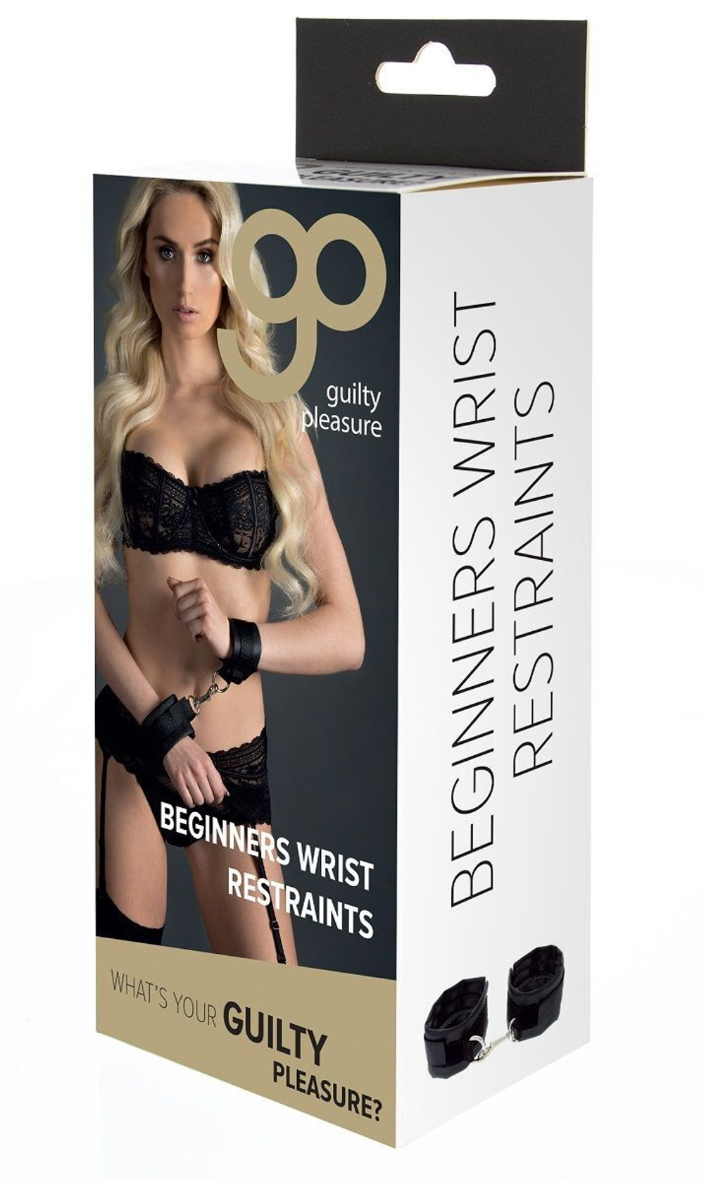 Чёрные полиуретановые наручники с карабином Beginners Wrist Restraints (Цвет: черный)