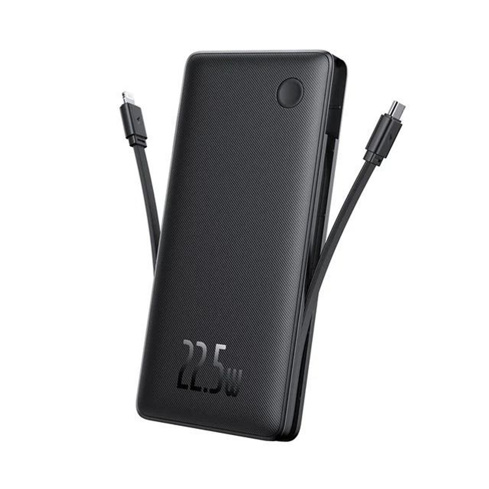 Внешний аккумулятор повербанк чёрный Power Bank 10000mAh 22.5W BASEUS PPAP2-10A