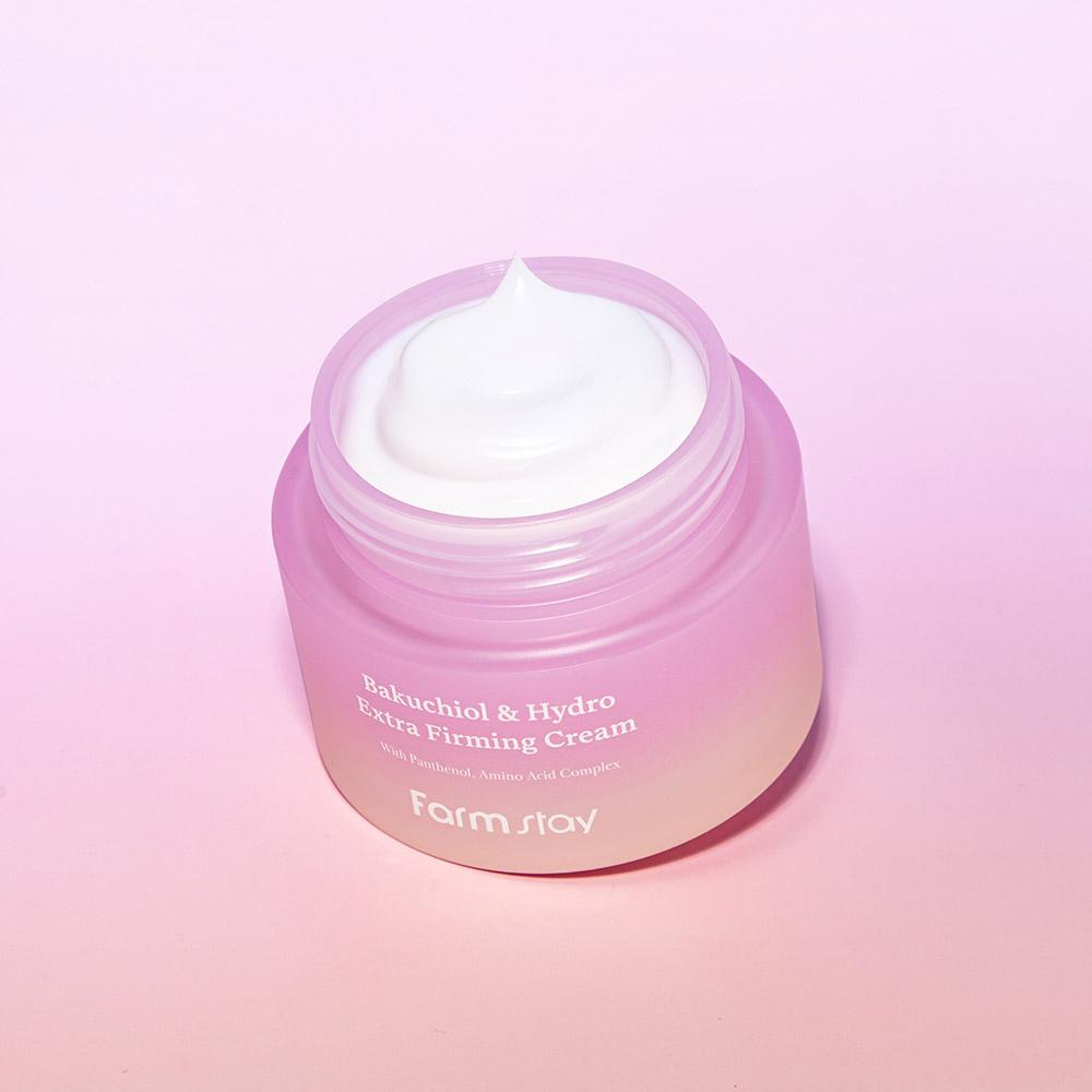 Крем для лица с бакучиолом Farmstay Bakuchiol & Hydro Extra Firming Cream