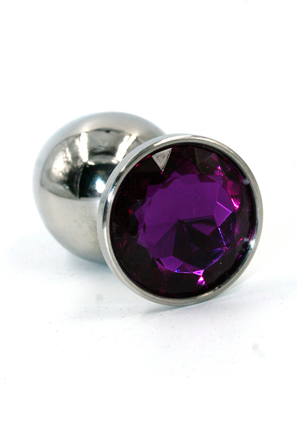 Анальная пробка "medium" нержавеющая сталь dark purple