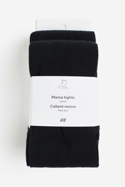 Тонкие трикотажные колготки MAMA, 2 шт. - H&M