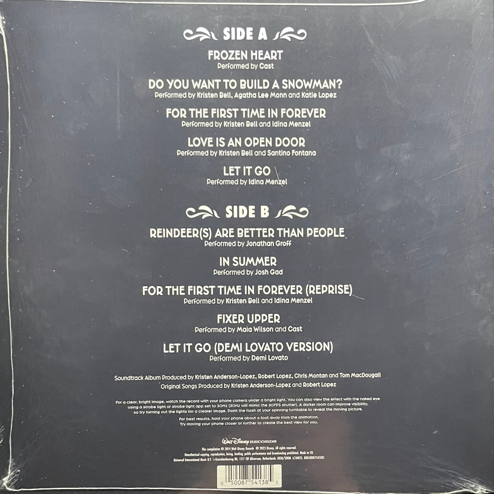 Виниловая пластинка Frozen: The Songs (Zoetrope) LP