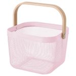 Корзина IKEA RISATORP (РИСАТОРП), Розовый, 25x26x18 см