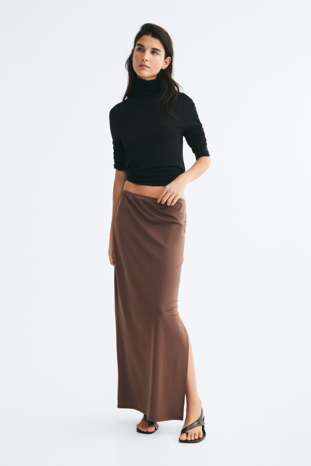 Длинная юбка из джерси - H&M