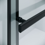 Душевая перегородка Niagara Nova NG-671-90BLACK (90х200) черный матовый,раздвижная,стекло прозрачное,1 место