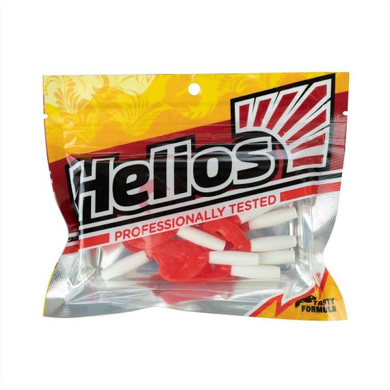 Твистер Helios Credo Double Tail 3,54"/9 см White RT 5шт. (HS-28/1-003)