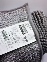 Коврик для ванной IKEA TOFTBO серый/белый меланж 50x80 см. (Китай)