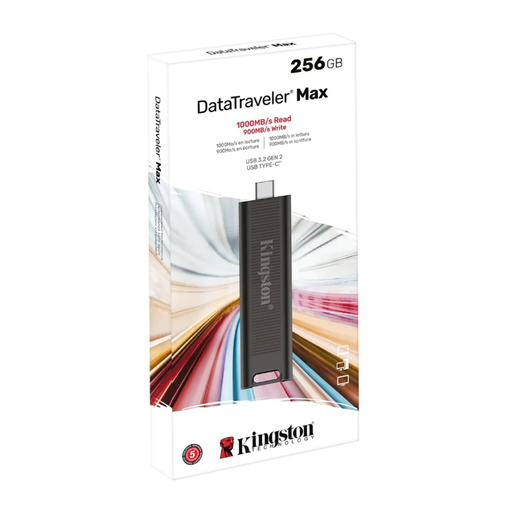 Флеш накопитель Kingston 256Gb DataTraveler Max USB 3.2 Gen. 2 Type-C черный