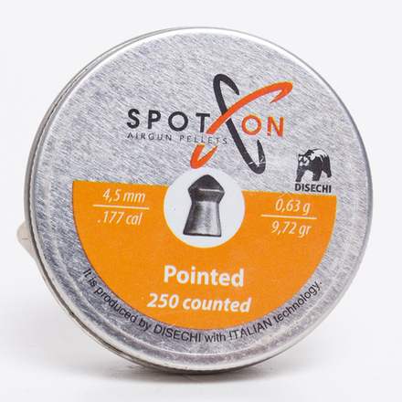 Пули Spoton Pointed 4,5 мм 0,63 гр. (250 шт)