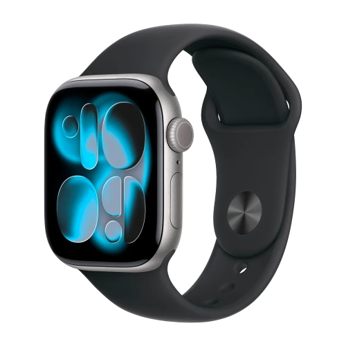 Умные часы Apple Watch Series 11 GPS, 42mm, Space Gray Aluminium Case with Black Sport Band, M/L