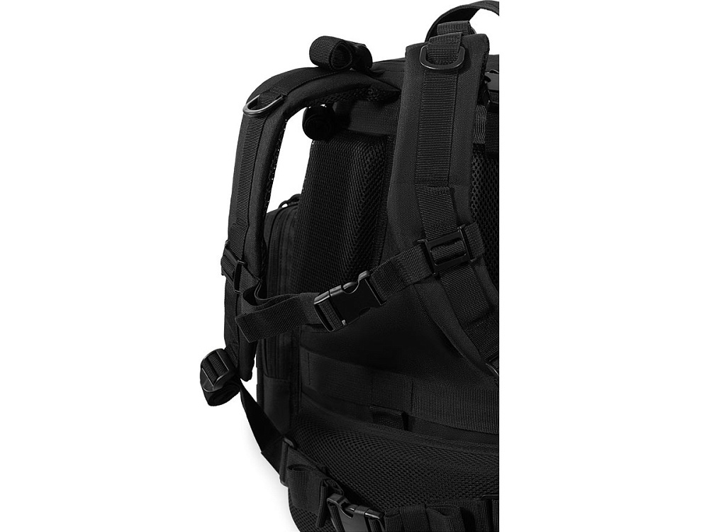 Рюкзак ShotTime городской/тактический Tactical 36л, ПВХ 600D, MOLLE, боковые термо карманы, чёрный, ST-BP-230 07-BK