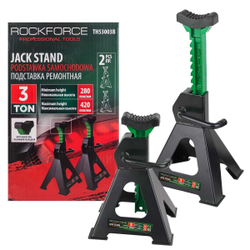 Подставка ремонтная 3т (h min 280мм, h max 420мм) (к-т 2шт) RockForce RF-TH53003B