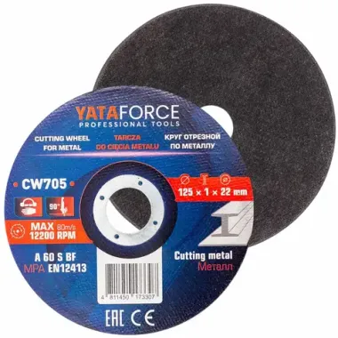 Круг отрезной 125x1.0x22.2мм YATAFORCE YF-CW705