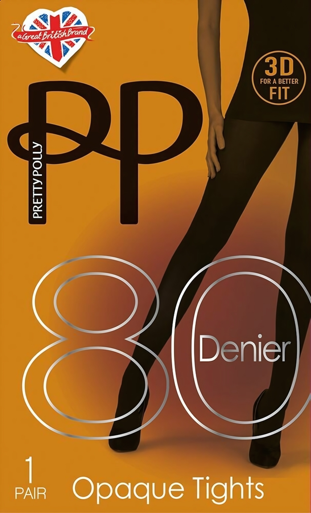 Теплые колготки с 3D-плетением Premium Opaques (Размер: XL) (Цвет: черный)