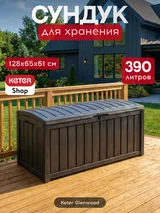 Keter Сундук Гленвуд (Glenwood) 390л, антрацит — фото 2