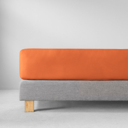 Простыня на резинке 200x200 Estella 370 terracotta терракотовая