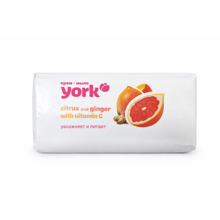 Крем-мыло YORK Citrus&ginger vitamin C 150 гр