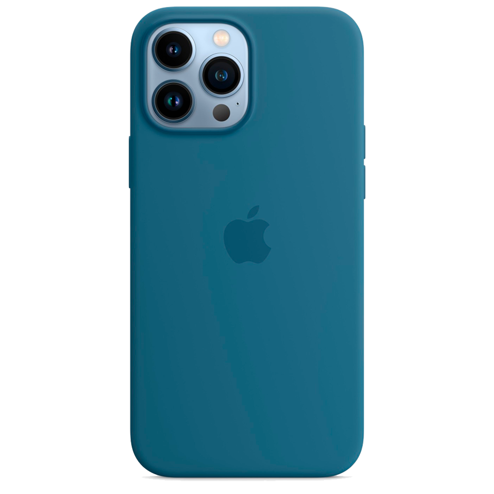Силиконовый чехол с поддержкой MagSafe Apple Silicone Case для iPhone 13 Pro Max, Blue Jay (Полярная лазурь)