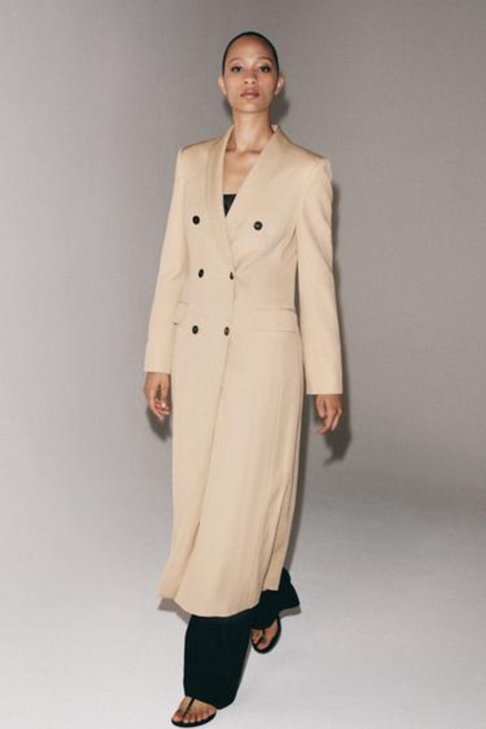 ZW COLLECTION КРУЗАЙ ДЛИННЫЙ ПАЛЬТО - ZARA