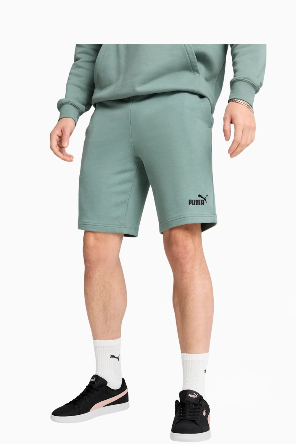 Шорты Puma Essentials No. 1 Logo - зеленый